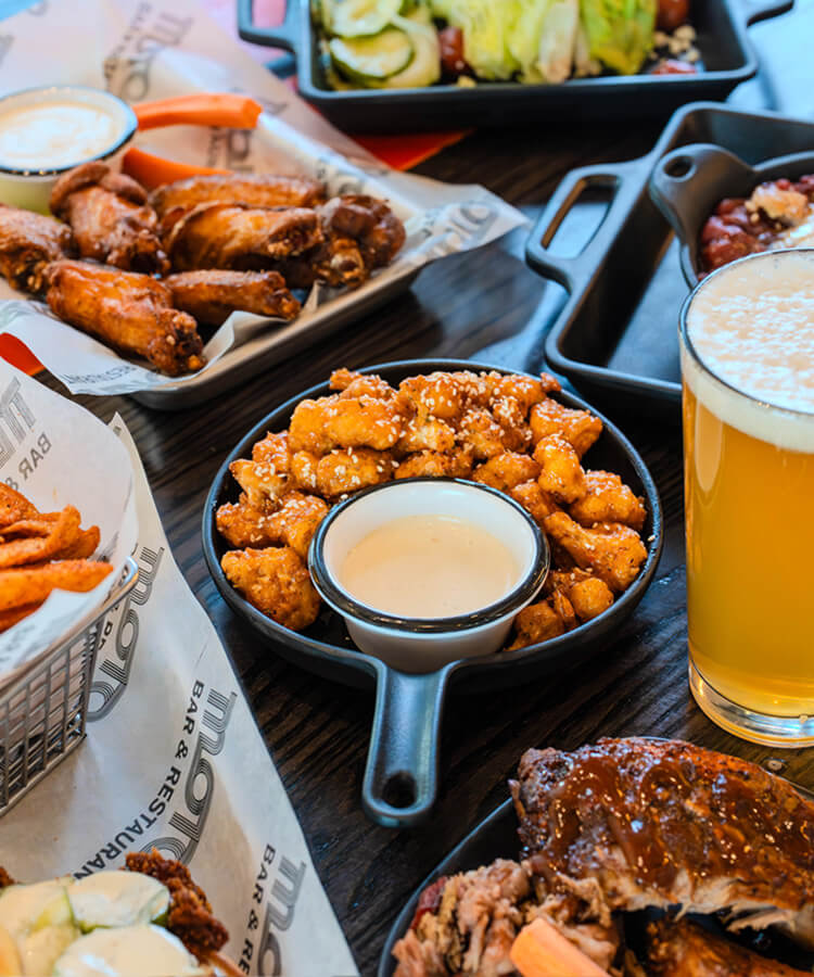 tray of smoked meats - mobile version