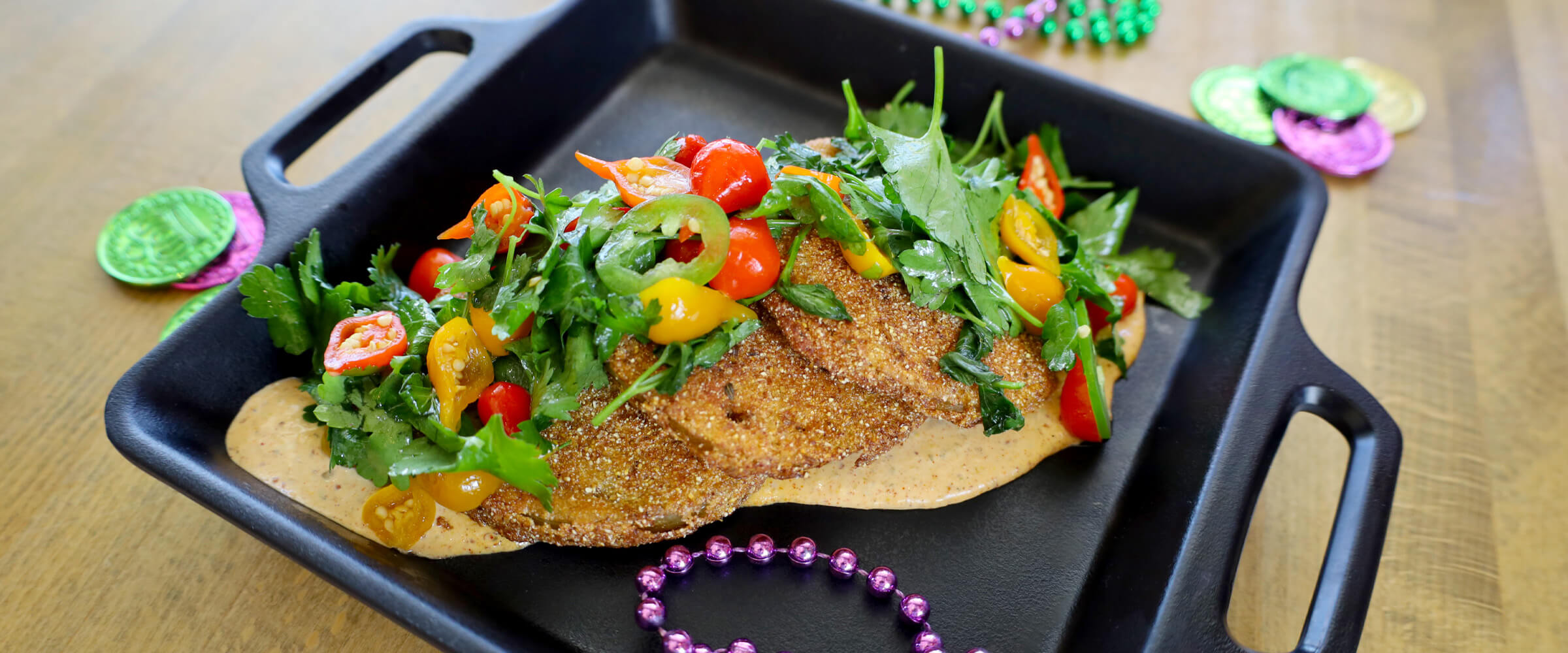 Mardi Gras food menu - desktop version