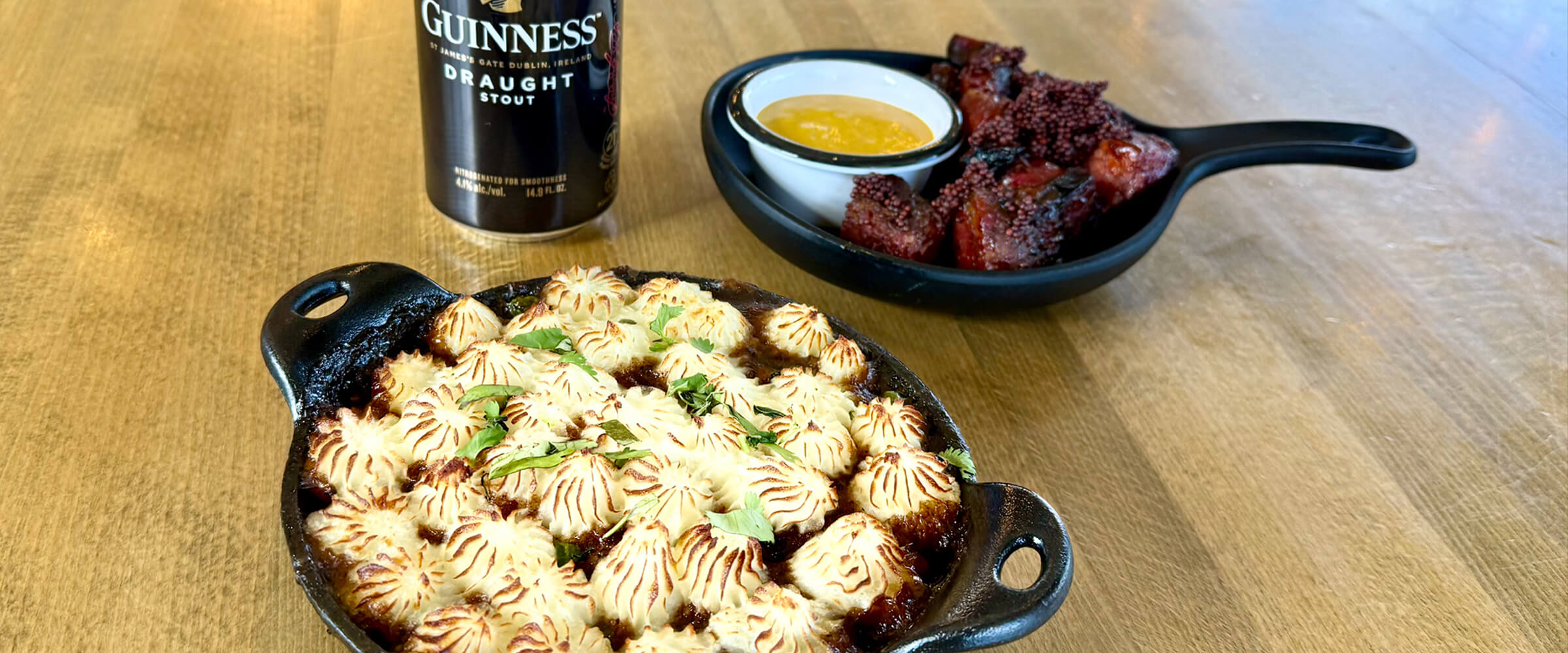 St. Patrick's menu, shepherd's pie - desktop version